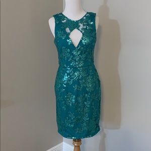 Dear Moon Dress Size 7 Teal